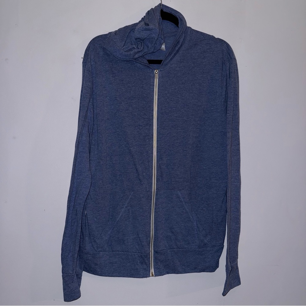 Alternative earth apparel women’s size large hooded long sleeve Zip Up purple